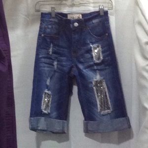 Sequin shorts